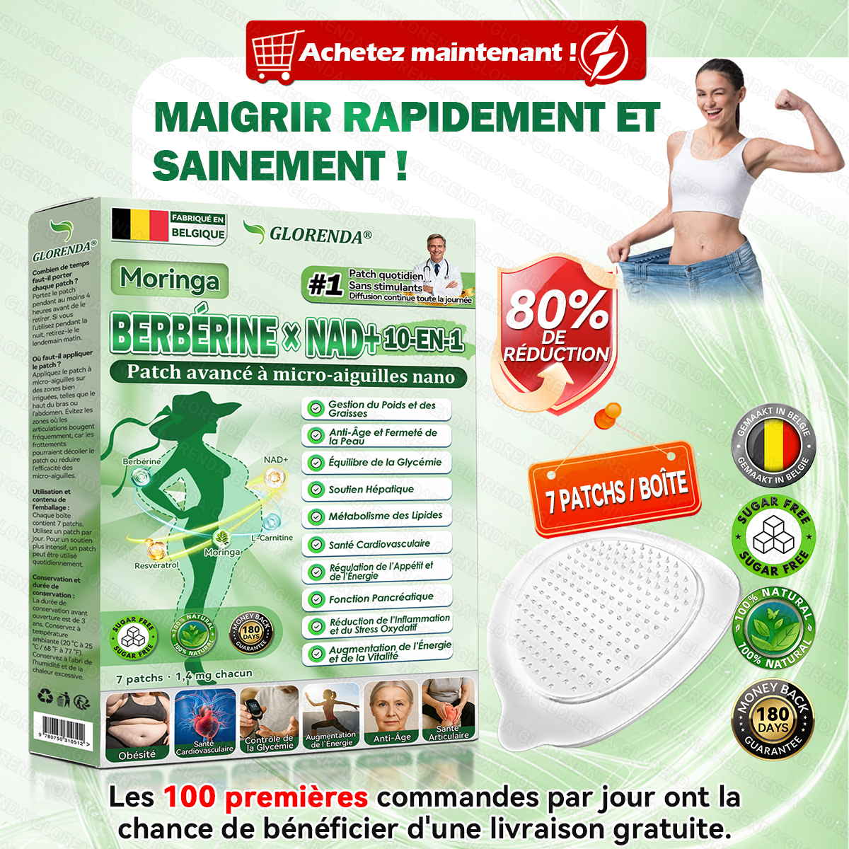 🔥Plus que 10 boîtes ! -30 % supplémentaires ! 𝐆𝑳𝑶𝗥𝗘𝗡𝘿𝘼® est approuvé par les médecins : 4 à 7 boîtes suffisent pour un corps sain aux résultats durables. Après rupture, il faudra attendre l'an prochain ! -LV1