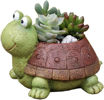 Turtle Plant Pot Flowerpot Animal Garden Pots Resin Succulent Pots