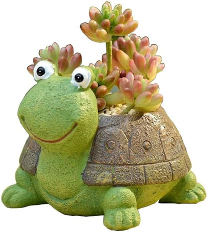 Turtle Plant Pot Flowerpot Animal Garden Pots Resin Succulent Pots