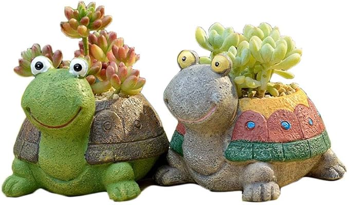 Turtle Plant Pot Flowerpot Animal Garden Pots Resin Succulent Pots