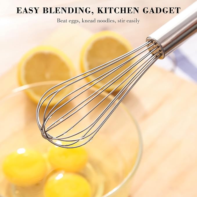 Kitchen Stainless Steel Whisk Set 8" 10" 12"