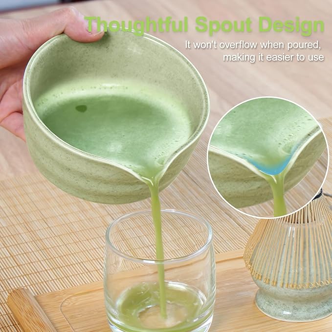 Green Matcha Whisk Making Set - Japanese Tea Kit