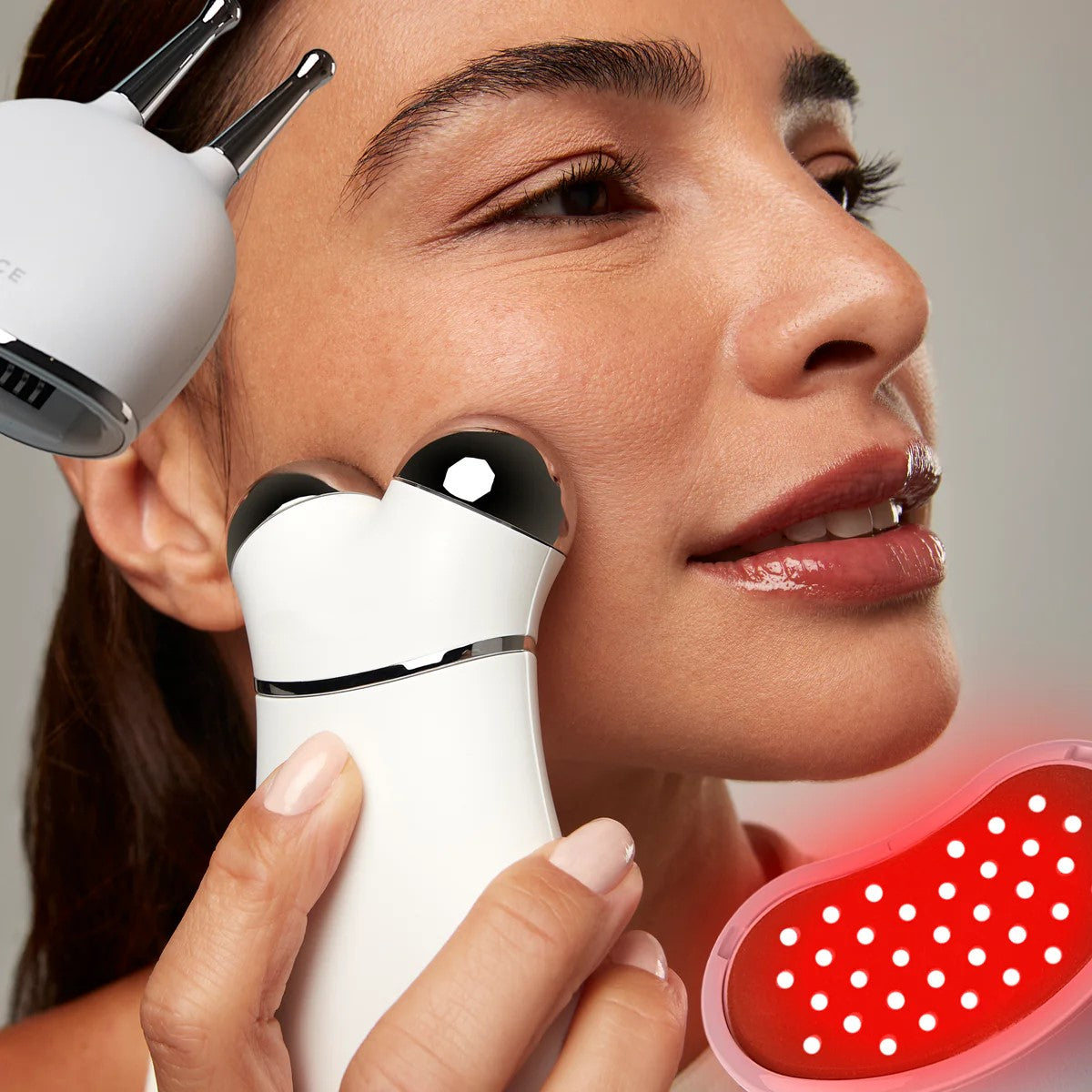 Smart Microcurrent + LED Red Light Facial Toning Kit