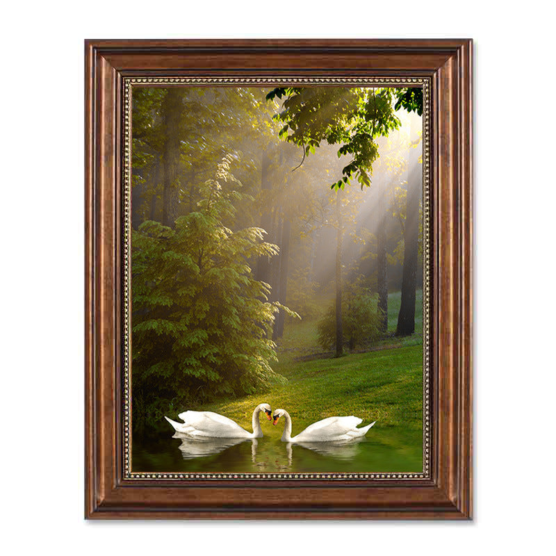 Luxury European retro wall mural for living room