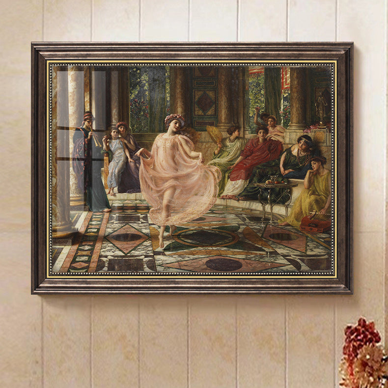 Vintage Landscape Oil Painting Art - Wall Hanging