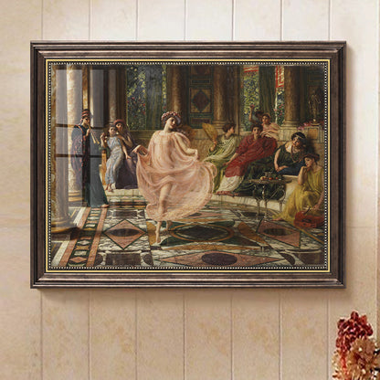 Vintage Landscape Oil Painting Art - Wall Hanging