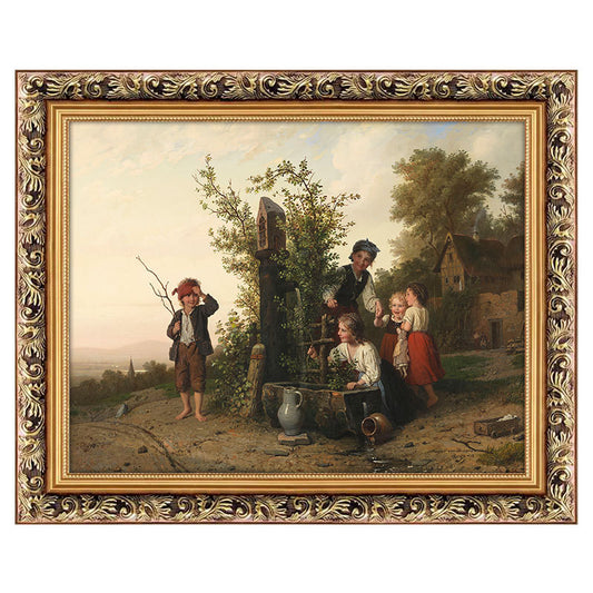 Rustic Character Classical Landscape Oil Painting for Living Room