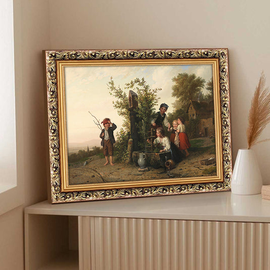 Rustic Character Classical Landscape Oil Painting for Living Room