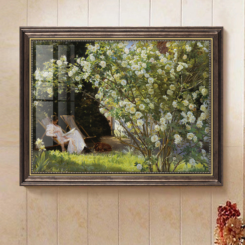 Vintage Landscape Oil Painting Art - Wall Hanging