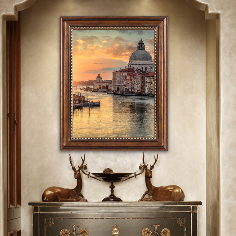 Luxury European retro wall mural for living room