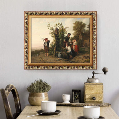 Rustic Character Classical Landscape Oil Painting for Living Room