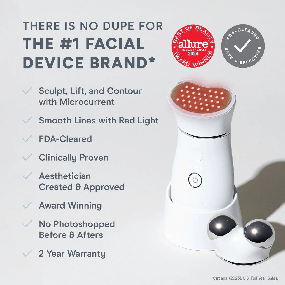 Smart Microcurrent + LED Red Light Facial Toning Kit