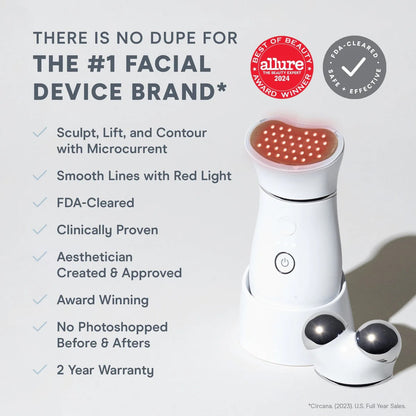 Smart Microcurrent + LED Red Light Facial Toning Kit