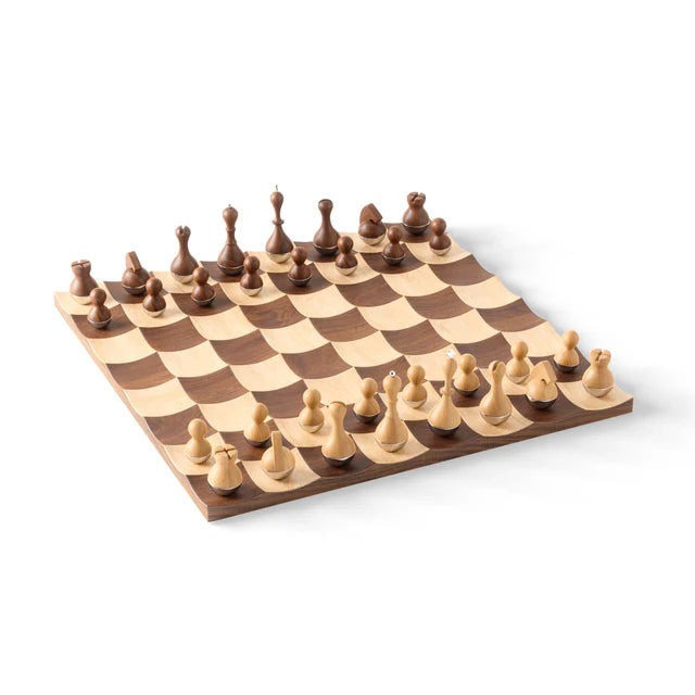 Family Wooden Chess Piece Decor
